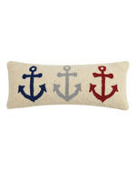 Anchor Trio Hook Pillow