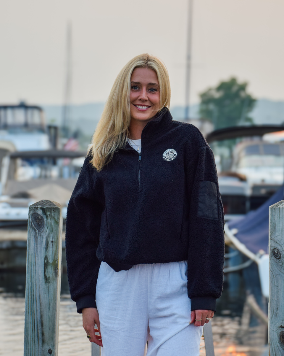 Women's Coastal Sherpa Quarter Zip – Lakes and Grapes