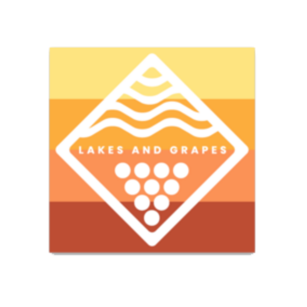 Lakes and Grapes Accessories Sunset Wave and Vine Sticker