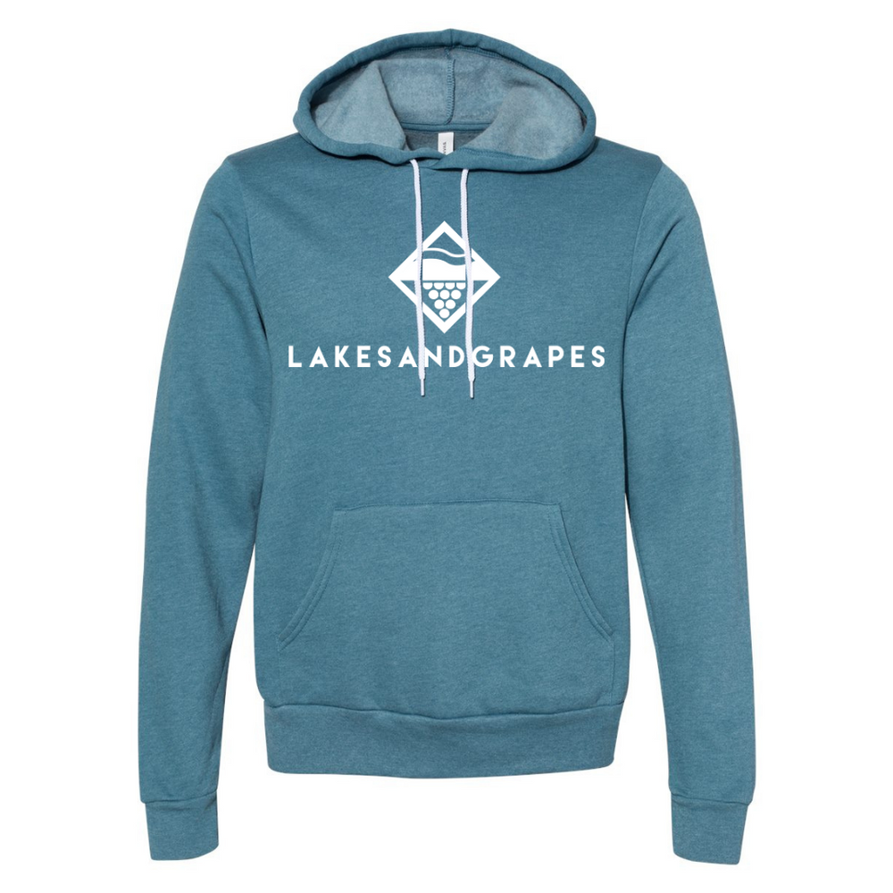 Lakes and Grapes Classic Teal Hoodie
