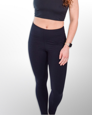 This image showcases the Lakes and Grapes Active Lifestyle High-Rise Legging. These leggings are perfect for various activities, ensuring a secure fit and ease of movement.
