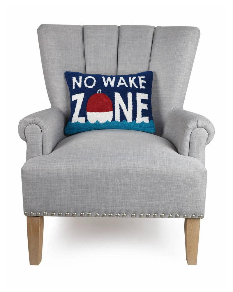 No Wake Zone Hook Pillow