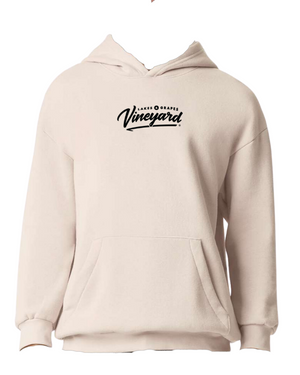 The image showcases a Vineyard Embroidered Hoodie, a stylish and cozy garment. This hoodie is typically made from soft and warm fabric, providing comfort and warmth during chilly weather. 