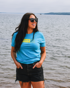 
            
                Load image into Gallery viewer, This image presents the Lakes and Grapes Adventure Tee. Whether you&amp;#39;re hiking, camping, or simply enjoying the great outdoors, this tee ensures you stay comfortable and stylish.
            
        