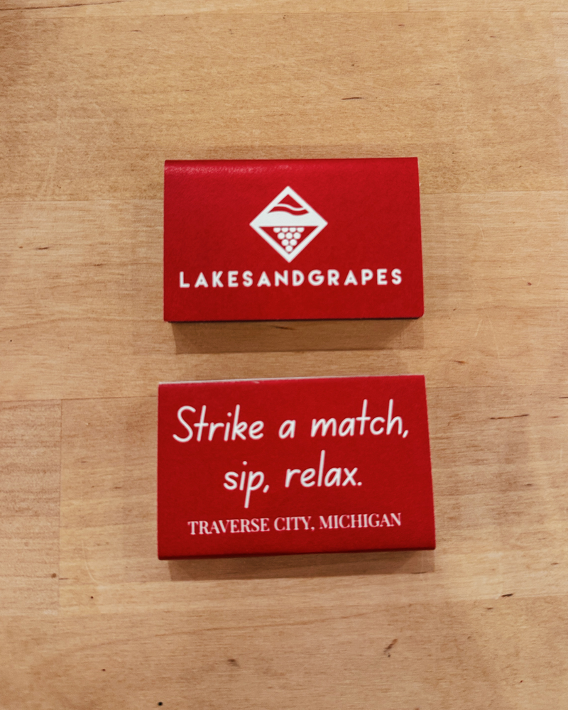 Strike A Match, Sip, Relax, Matchbook