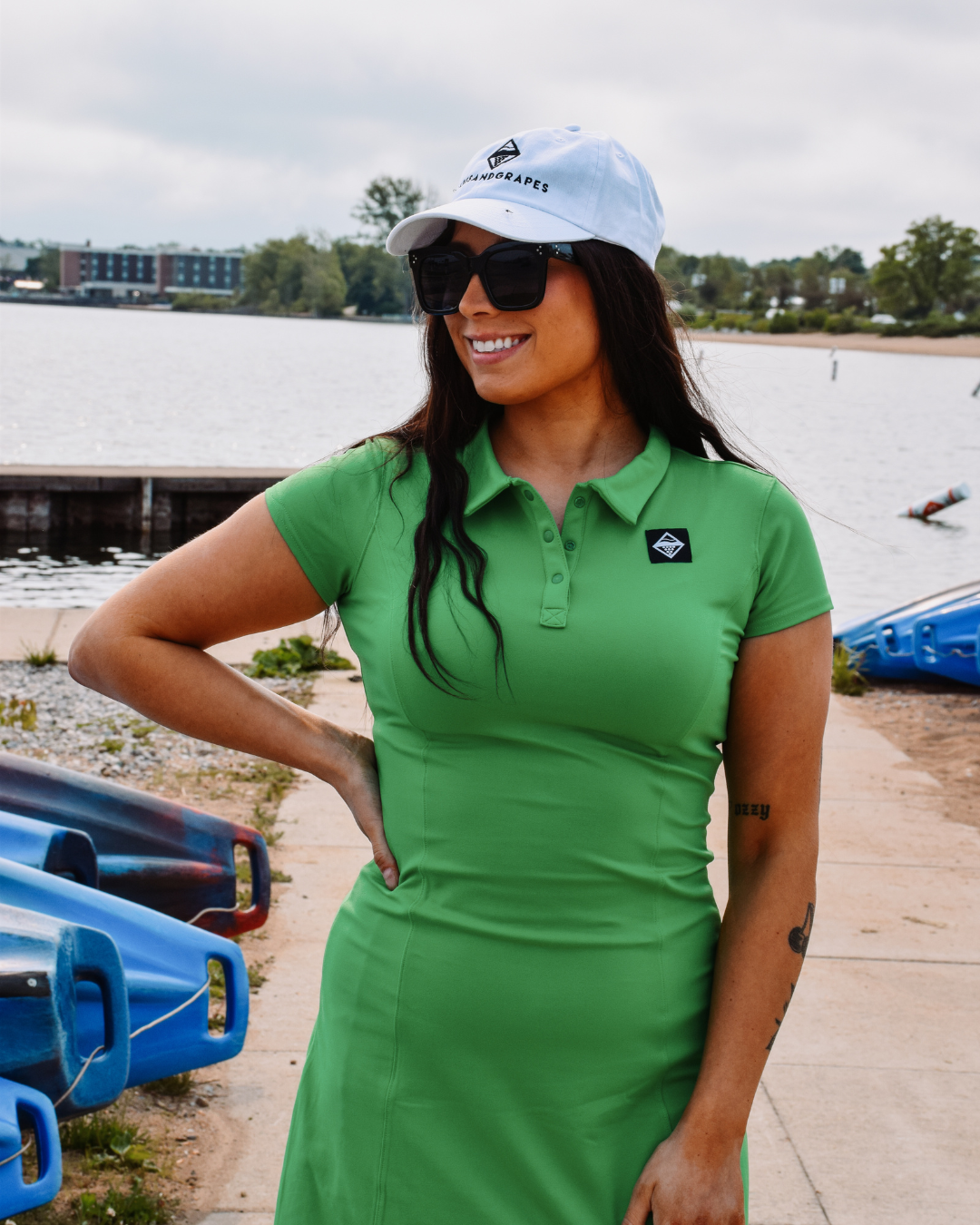 This image features the Lakes and Grapes Classic Baseball Hat. A comfortable and cool baseball cap made with a lightweight, breathable material.