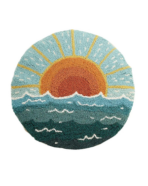 Wave & Sun Hook Pillow