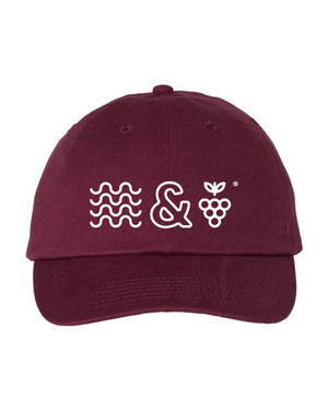 Wave & Grape Golf Hat