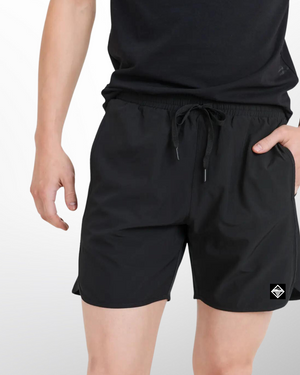 This image shows our Wave Train Short. These shorts are designed for active wear and are made from a lightweight, breathable material that's perfect for outdoor activities. 