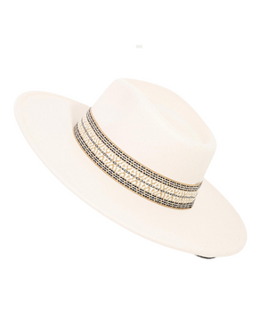 Flat Brim Boho Fedora Hat