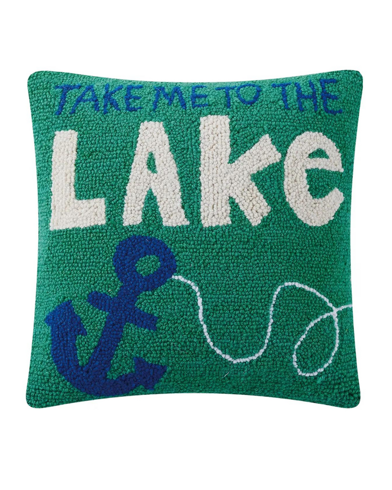 Take Me to the Lake Hook Pillow