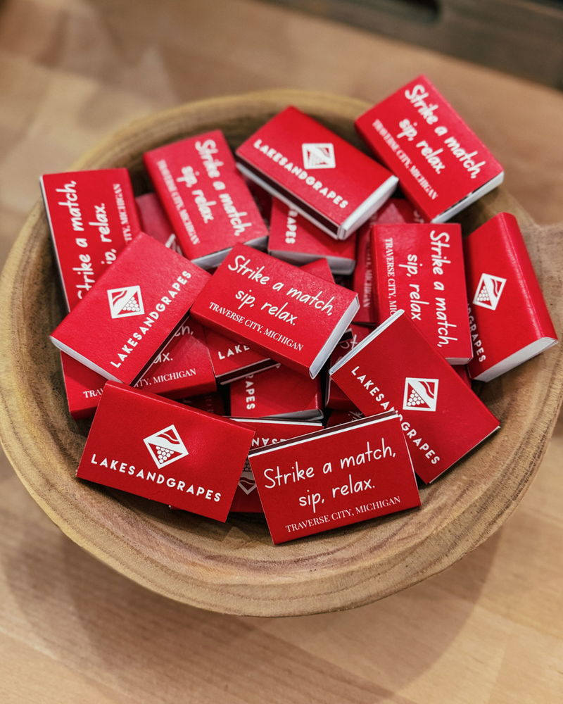 Strike A Match, Sip, Relax, Matchbook