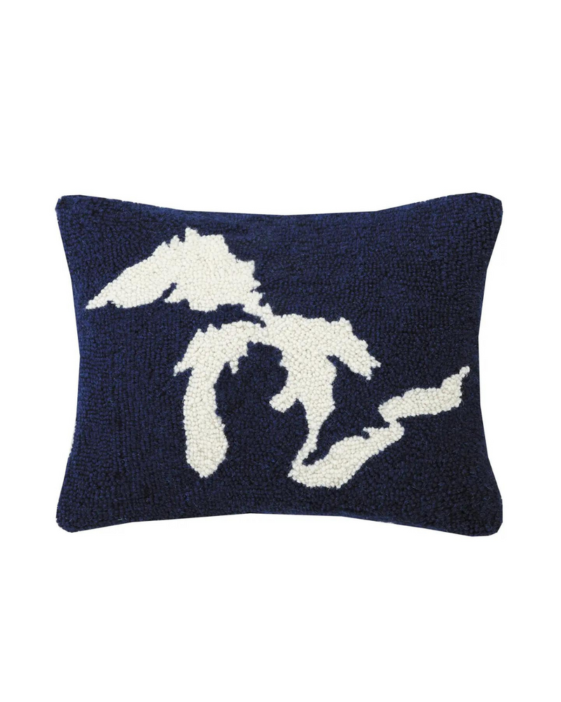 Great Lakes Hook Pillow