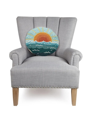 Wave & Sun Hook Pillow