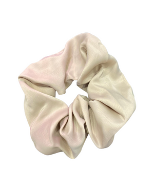 
            
                Load image into Gallery viewer, The image displays a Satin Hair Scrunchie, a luxurious and practical hair accessory. Its texture is soft to the touch, providing gentle support for hair without causing breakage or pulling.
            
        