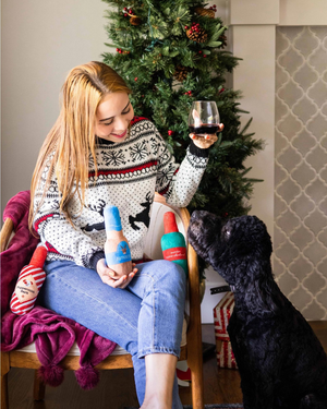 Holiday Wine Dog Toy