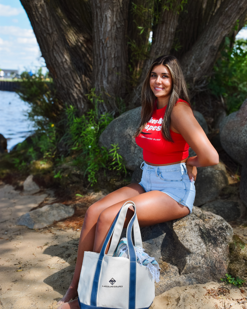 Women's Surf Rib Crop Tank