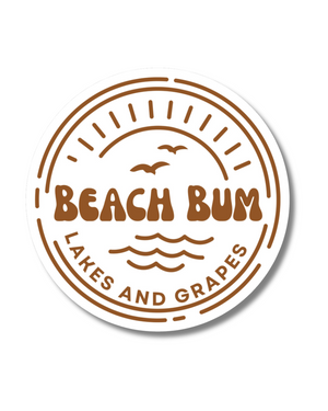 Beach Bum Sticker