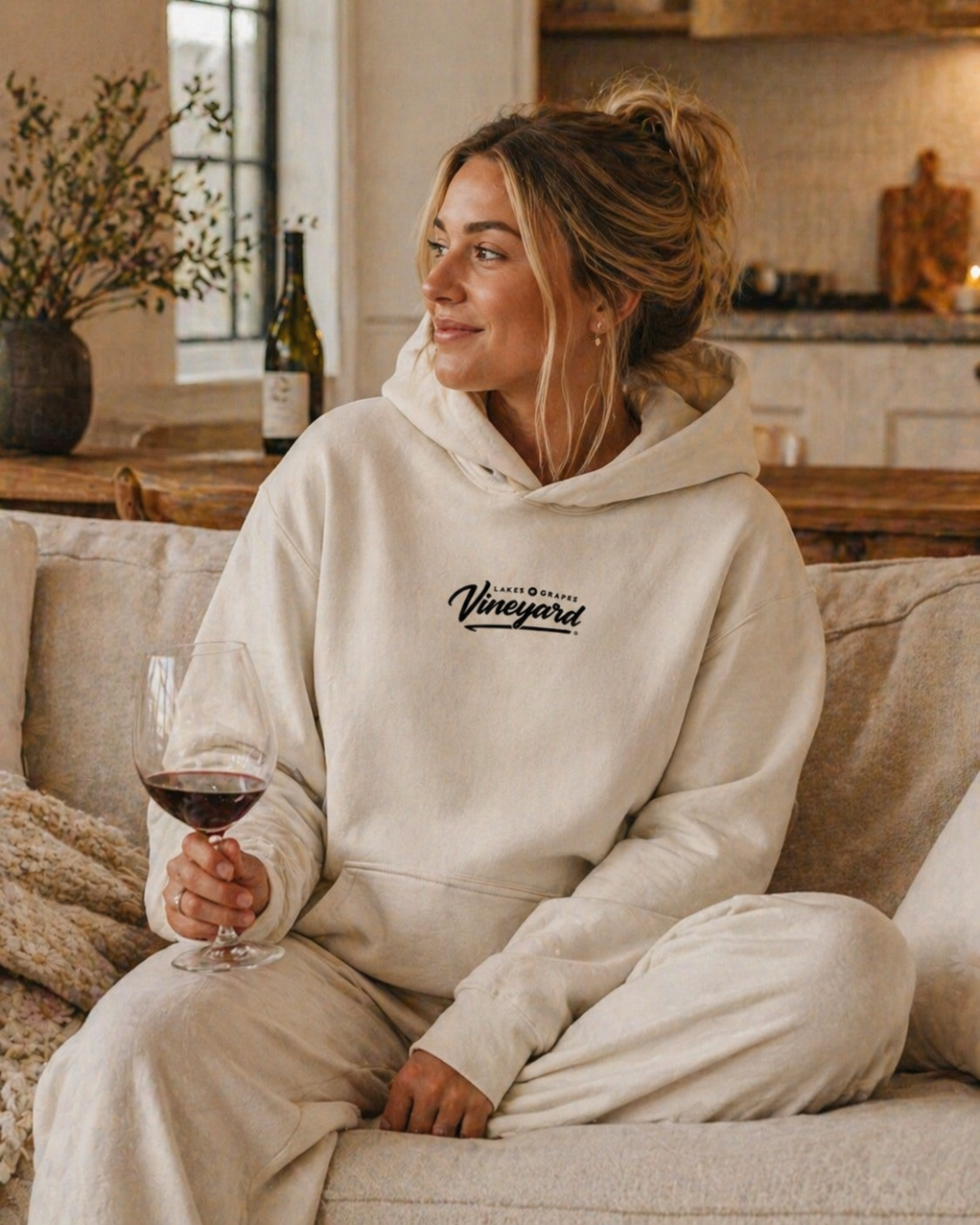 Vineyard Embroidered Hoodie