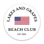 Lakes And Grapes Beach Club Sticker