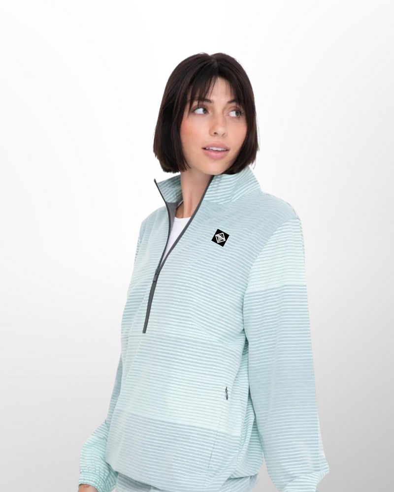 
            
                Load image into Gallery viewer, The Women&amp;#39;s Ombre Active Pullover is a stylish and functional activewear garment. The pullover usually has long sleeves and a relaxed fit, allowing for ease of movement during workouts or outdoor activities.
            
        