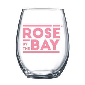 
            
                Load image into Gallery viewer, Drink Michigan Wine in the Rosé by the Bay  Stemless Glass
            
        