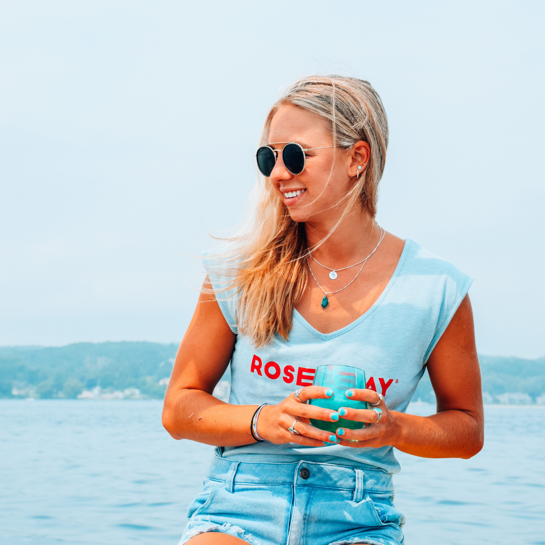 Women's Rosé by the Bay Tank - Wave Wash