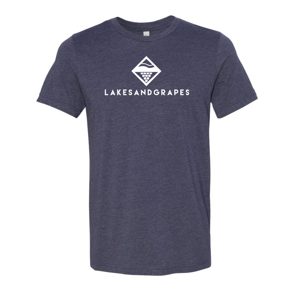 Lakes and Grapes Classic Navy Tee
