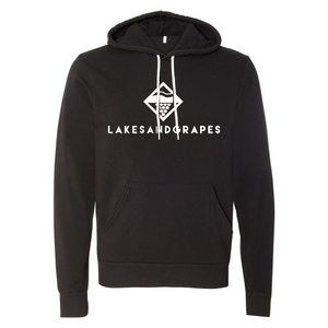 
            
                Load image into Gallery viewer, Lakes and Grapes Classic Black Hoodie
            
        