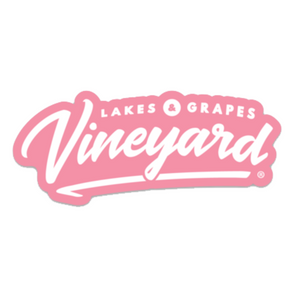 
            
                Load image into Gallery viewer, Lakes and Grapes Accessories Pink Vineyard Sticker
            
        