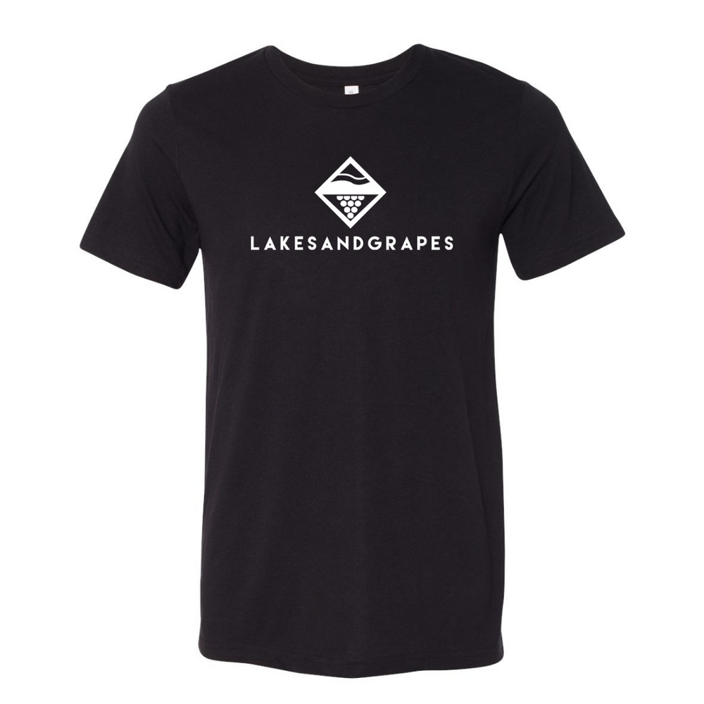 
            
                Load image into Gallery viewer, Lakes and Grapes Classic Black Tee
            
        