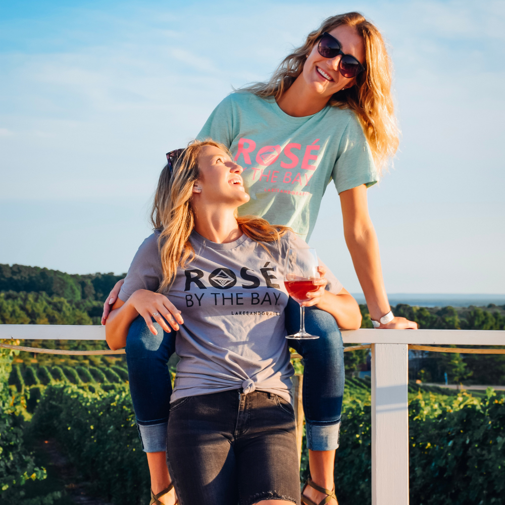 
            
                Load image into Gallery viewer, Rosé by the Bay Classic Tee
            
        