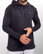 This image features the Lakes and Grapes Active Toggle Pullover. This pullover is great for lounging and also functional enough to be worn to your next workout.