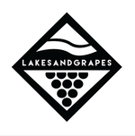 Lakes and Grapes big lake diamond sticker in black is ready to be stuck on your laptop or paddleboard.