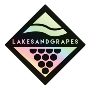 
            
                Load image into Gallery viewer, Lakes and Grapes Holographic Sticker
            
        