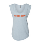 The Women's Rosé by the Bay Tank-Wave Wash is a sleeveless v-neck that can be styled on any occasion 